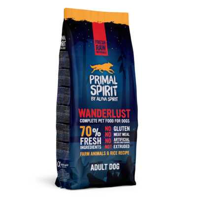 2x12kg Primal Spirit 70% Wanderlust száraz kutyatáp - Kisállat kiegészítők webáruház - állateledelek