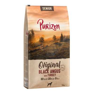 2x12kg Purizon Senior Black Angus & pulyka száraz kutyatáp - Kisállat kiegészítők webáruház - állateledelek