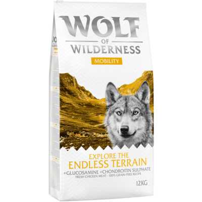 2x12kg Wolf of Wilderness "Explore The Endless Terrain" - Mobility száraz kutyatáp - Kisállat kiegészítők webáruház - állateledelek