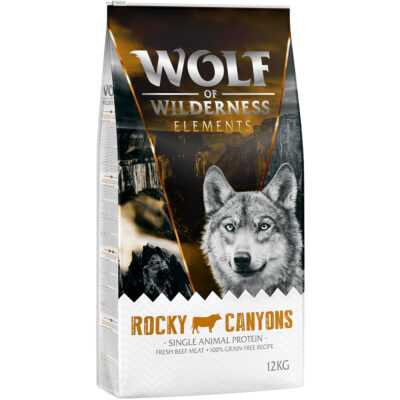 2x12kg Wolf of Wilderness "Elements" száraz kutyatáp- Rocky Canyons - marha - Kisállat kiegészítők webáruház - állateledelek