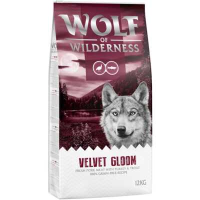 2x12kg Wolf of Wilderness "Velvet Gloom" - pulyka & pisztráng - gabonamentes száraz kutyatáp - Kisállat kiegészítők webáruház - állateledelek