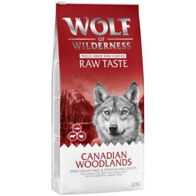 2x12kg Wolf of Wilderness 'The Taste Of' száraz kutyatáp- Mix: Canada