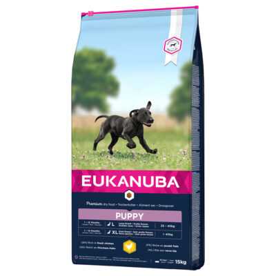 2x15kg Eukanuba Puppy Large Breed csirke száraz kutyatáp - Kisállat kiegészítők webáruház - állateledelek