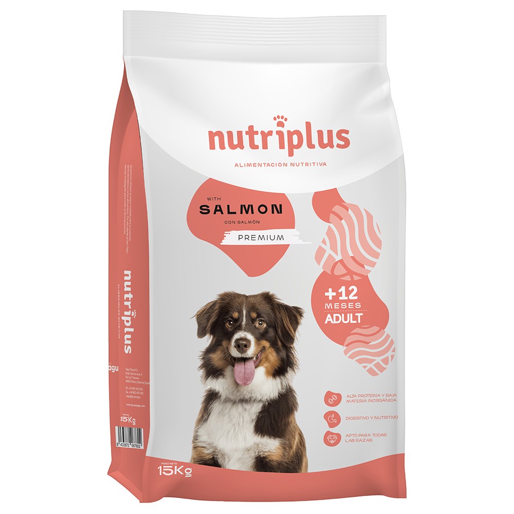 2x15kg Nutriplus Adult Dog lazac száraz kutyatáp - Kisállat kiegészítők webáruház - állateledelek