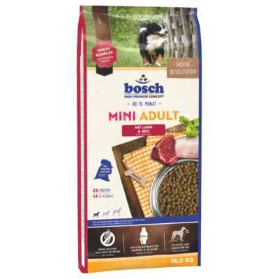 2x15kg bosch Mini Adult bárány & rizs száraz kutyaeledel - Kisállat kiegészítők webáruház - állateledelek