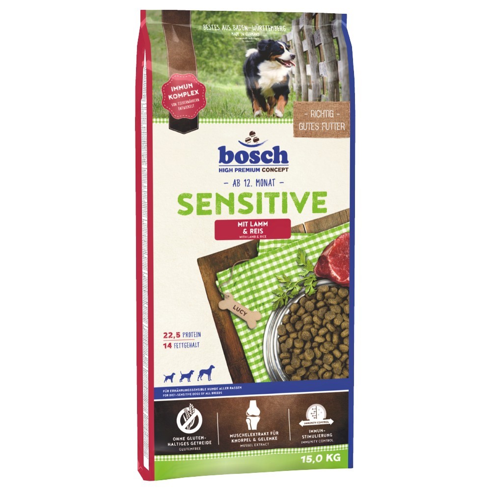 2x15kg bosch Sensitive bárány & rizs száraz kutyaeledel - Kisállat kiegészítők webáruház - állateledelek