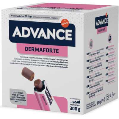 2x300g Advance Derma Forte táplálékkiegészítő eledel kutyáknak - Kisállat kiegészítők webáruház - állateledelek