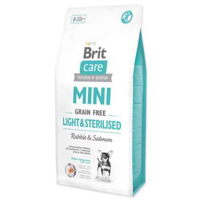 2x7kg Brit Care Mini Grain-Free Light & Sterilised száraz kutyatáp - Kisállat kiegészítők webáruház - állateledelek