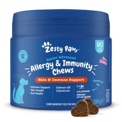 2x90db Zesty Paws Senior Allergy & Immunity lazac étrendkiegészítő kutyáknak - Kisállat kiegészítők webáruház - állateledelek