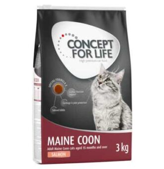 3x3kg Concept for Life Maine Coon Adult lazac gabonamentes száraz macskatáp - Kisállat kiegészítők webáruház - állateledelek