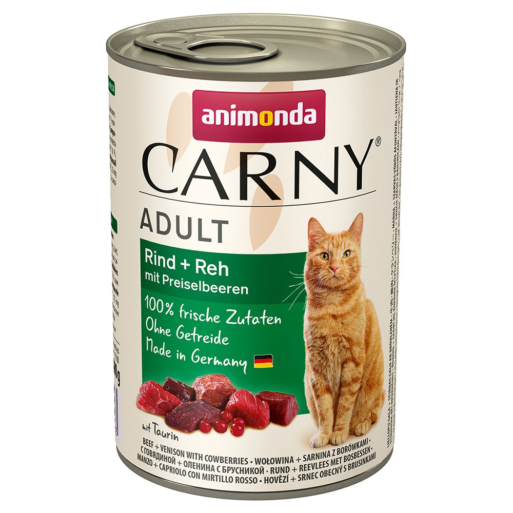 48x400g animonda Carny Adult Cat nedves macskatáp vegyesen - Kisállat kiegészítők webáruház - állateledelek