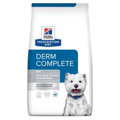 2x6kg Hill’s Prescription Diet Canine Derm Complete Mini száraz kutyatáp - Kisállat kiegészítők webáruház - állateledelek