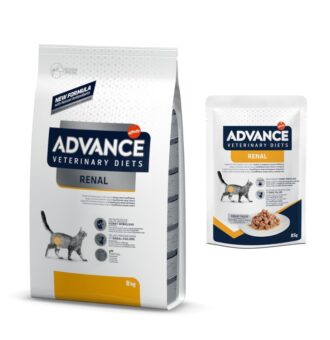 8kg Advance Veterinary Diets Feline Renal száraz macskatáp+12x85g nedvestáp ingyen - Kisállat kiegészítők webáruház - állateledelek