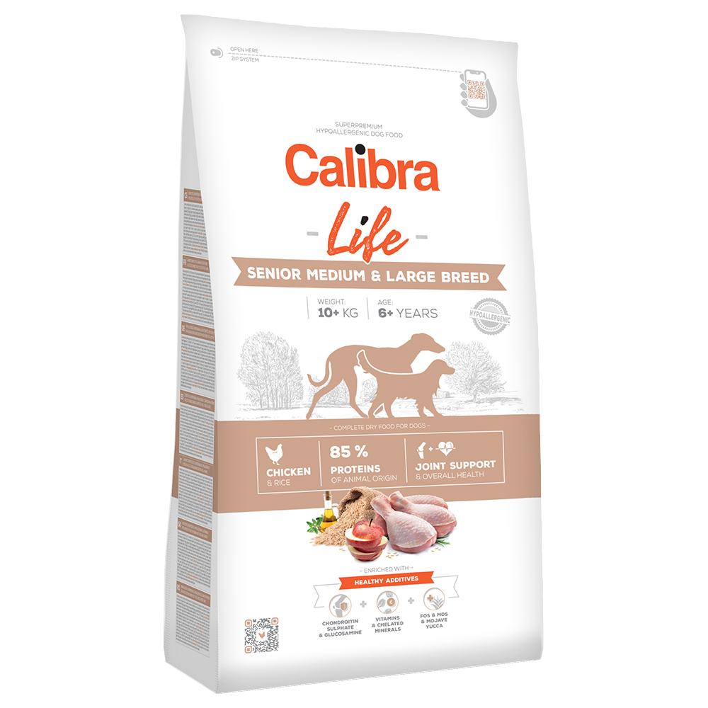 Calibra Life Senior Medium & Large csirke - 2 x 12 kg - Kisállat kiegészítők webáruház - állateledelek