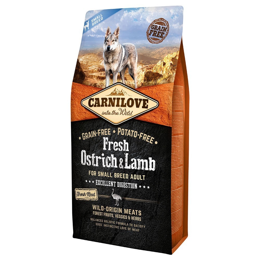 Carnilove Fresh Adult Small Breed strucc & bárány - 2 x 6 kg - Kisállat kiegészítők webáruház - állateledelek