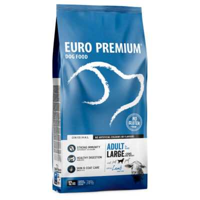 Euro Premium kutyatáp 2 x 12 kg - Nagy felnőtt bárány