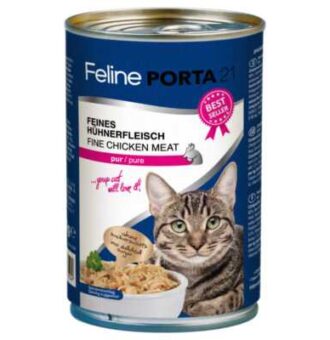 Feline Porta 21 gazdaságos csomag - 24 x 400 g - Csirke - Kisállat kiegészítők webáruház - állateledelek