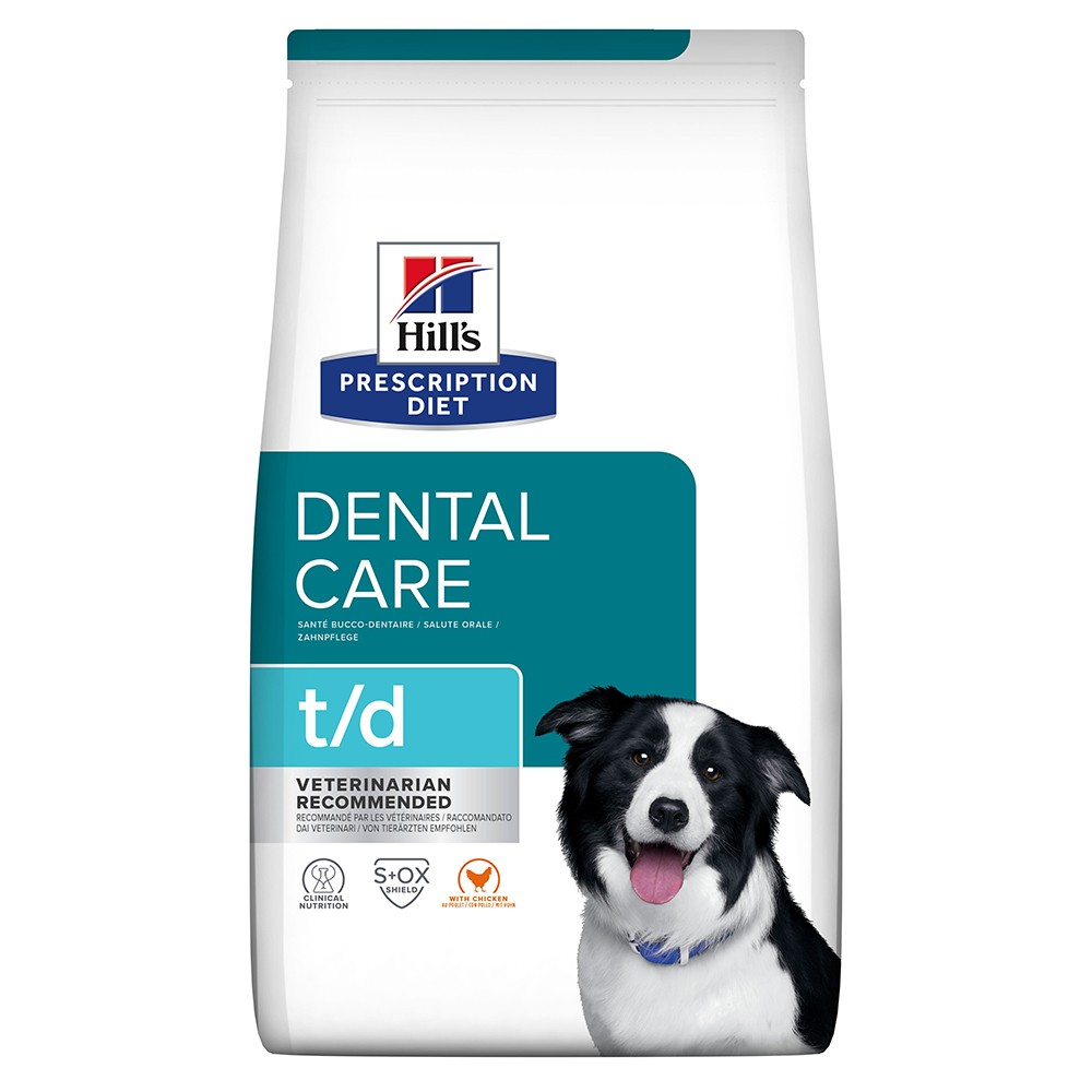 2x4kg Hill's Prescription Diet Canine t/d Dental Care száraz kutyatáp - Kisállat kiegészítők webáruház - állateledelek