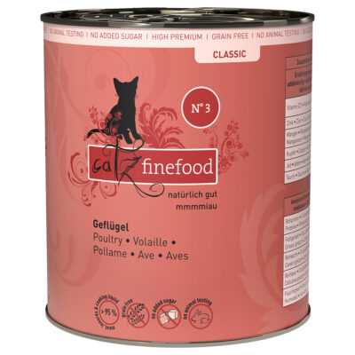 catz finefood konzerv gazdaságos csomag 12 x 800 g - Szárnyas - Kisállat kiegészítők webáruház - állateledelek