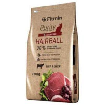 2x10kg Fitmin Cat Purity Hairball száraz macskatáp - Kisállat kiegészítők webáruház - állateledelek