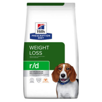 2x10kg Hill's Prescription Diet Canine száraz kutyatáp- r/d Weight Reduction csirke (2 x 10 kg) - Kisállat kiegészítők webáruház - állateledelek