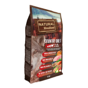 10kg Natural Woodland Country Diet száraz kutyatáp - Kisállat kiegészítők webáruház - állateledelek