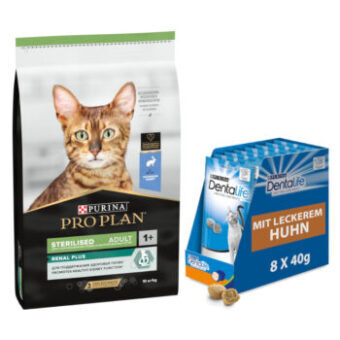 10kg PURINA PRO PLAN Adult Renal Plus nyúl száraz macskatáp+8x40g Dentalife snack ingyen - Kisállat kiegészítők webáruház - állateledelek