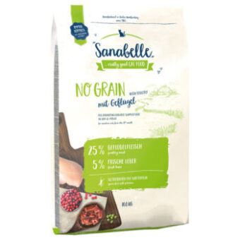 2x10kg Sanabelle No Grain száraz macskatáp - Kisállat kiegészítők webáruház - állateledelek