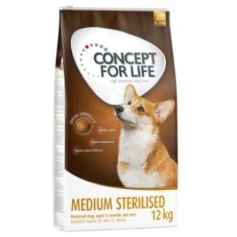 2x12kg Concept for Life Medium Sterilised száraz kutyatáp - Kisállat kiegészítők webáruház - állateledelek