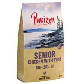 2x12kg Purizon Senior csirke & hal - gabonamentes- gabonamentes száraz kutyatáp új receptúrával - Kisállat kiegészítők webáruház - állateledelek