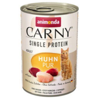 12x400g Animonda Carny Single Protein Adult nedves macskatáp- Csirke pur - Kisállat kiegészítők webáruház - állateledelek