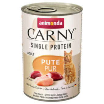 12x400g Animonda Carny Single Protein Adult nedves macskatáp- Pulyka pur - Kisállat kiegészítők webáruház - állateledelek