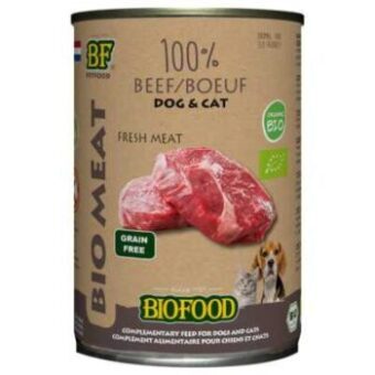 6x400g Biofood Organic marha táplálékkiegészítő eledel kutyáknak