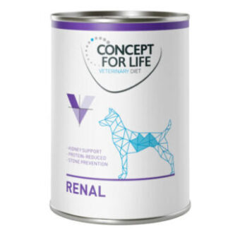 24x400g Concept for Life Veterinary Diet nedves kutyatáp- Renal - Kisállat kiegészítők webáruház - állateledelek