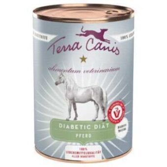 12x400g Terra Canis Alimentum Veterinarium Diabetic Diet ló nedves kutyatáp - Kisállat kiegészítők webáruház - állateledelek