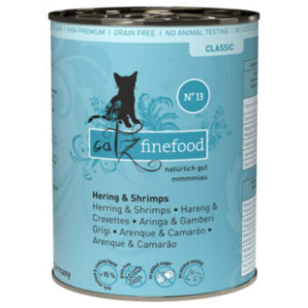 12x400g catz finefood hering & garnéla konzerv nedves macskatáp - Kisállat kiegészítők webáruház - állateledelek