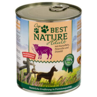 12x800g Best Nature Dog Adult Bárány