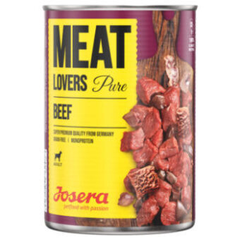 12x800g Josera Meatlovers Pure Marha nedves kutyaeledel - Kisállat kiegészítők webáruház - állateledelek