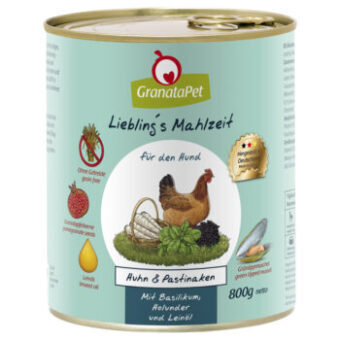 12x800g Liebling´s Mahlzeit nedves kutyatáp-Csirke