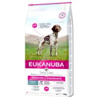 15kg Eukanuba Daily Care Working & Endurance Adult száraz kutyatáp 10% árengedménnyel - Kisállat kiegészítők webáruház - állateledelek