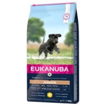 2x15kg Eukanuba Junior Large Breed csirke száraz kutyatáp - Kisállat kiegészítők webáruház - állateledelek