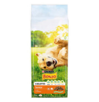 2x15kg PURINA Bonzo Senior csirke & zöldség száraz kutyatáp - Kisállat kiegészítők webáruház - állateledelek