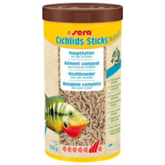 2 x 1000 ml sera Cichlids Sticks Nature haltáp - Kisállat kiegészítők webáruház - állateledelek