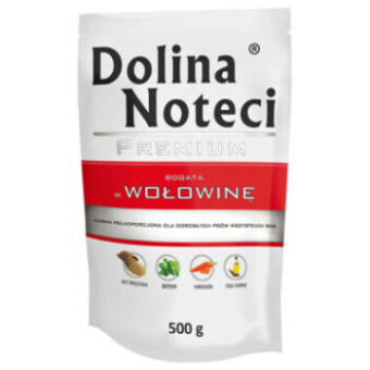 20x500g Dolina Noteci Premium marha nedves kutyatáp - Kisállat kiegészítők webáruház - állateledelek