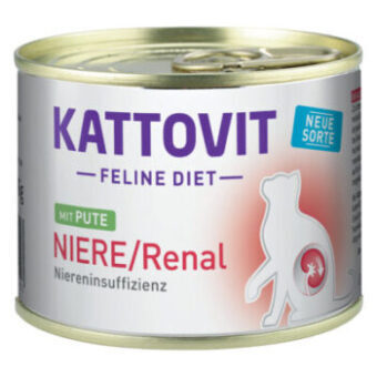 24x185g Kattovit Niere/Renal (veseelégtelenség) nedves macskatáp-pulyka - Kisállat kiegészítők webáruház - állateledelek