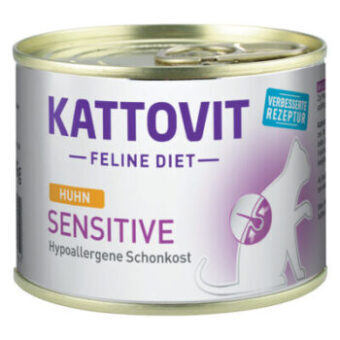 24x185g Kattovit Sensitive nedves macskatáp-csirke - Kisállat kiegészítők webáruház - állateledelek