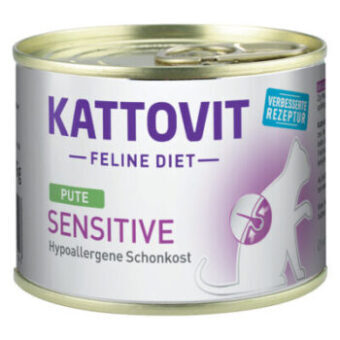 24x185g Kattovit Sensitive nedves macskatáp-pulyka - Kisállat kiegészítők webáruház - állateledelek