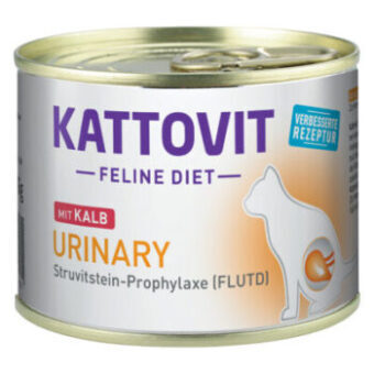 24x185g Kattovit Urinary nedves macskatáp-borjú - Kisállat kiegészítők webáruház - állateledelek