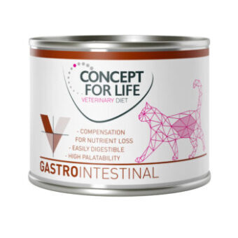 24x200g Concept for Life Veterinary Diet Gastro Intestinal nedves macskatáp - Kisállat kiegészítők webáruház - állateledelek