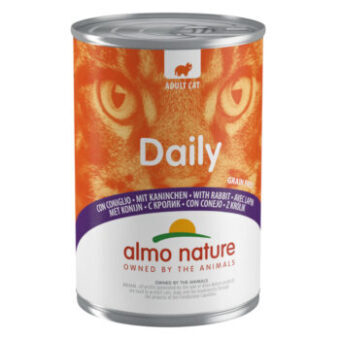 24x400g Almo Nature Daily Menu Nyúl nedves macskaeledel - Kisállat kiegészítők webáruház - állateledelek